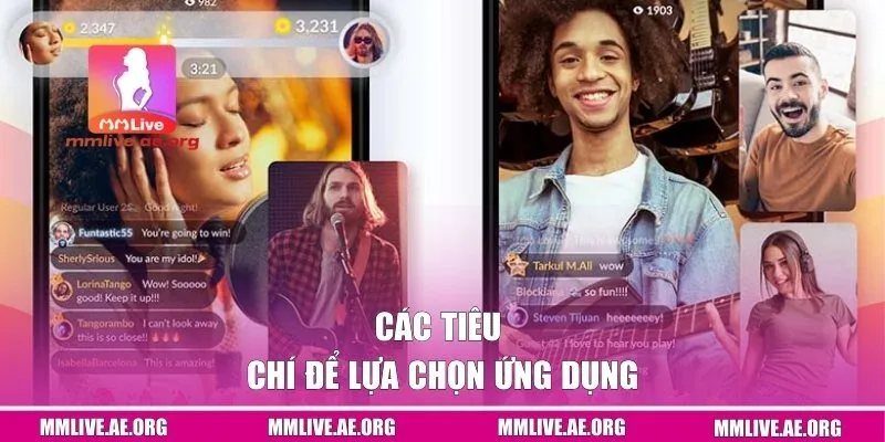 Các tiêu chí để lựa chọn ứng dụng