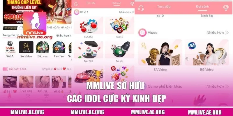 MMLive sở hữu các idol cực kỳ xinh đẹp